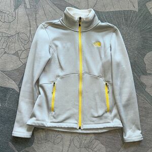 The North Face Jacket - Ladies Medium. Excellent condition. Light gray & yellow.